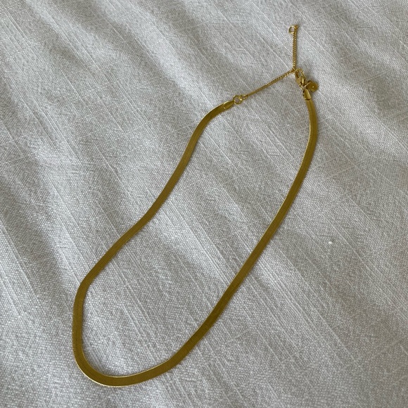 Madewell Delicate Collection Demi-Fine Skinny Herringbone Chain - Picture 2 of 8